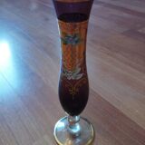 Bohemian soliflore glass vase