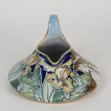 Chocolatière en faience  Art Nouveau