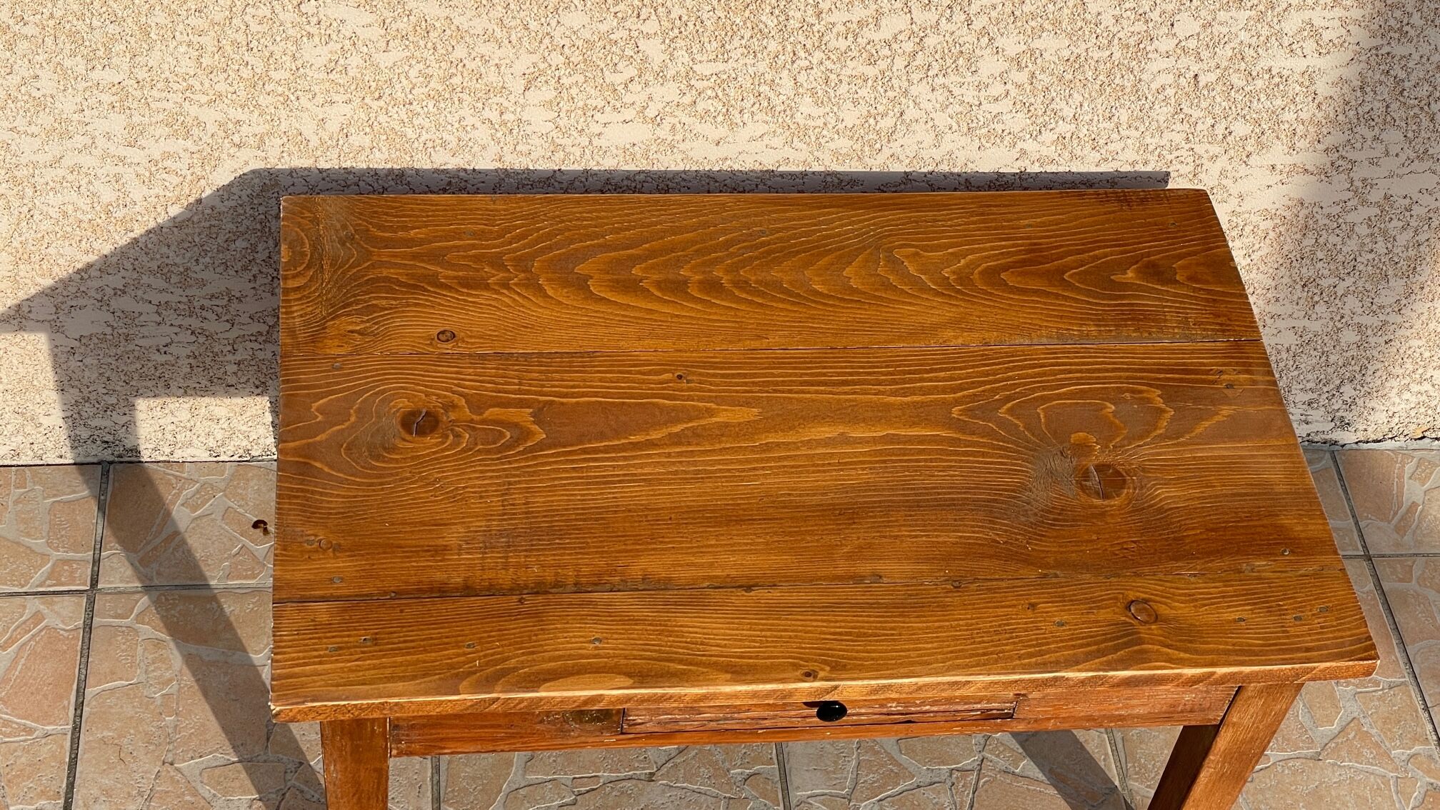 Table basse de ferme vintage en bois