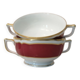 Écuelle à bouillon en porcelaine de Limoges Raynaud