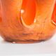 Vintage orange artistic vase from the mid-century, Europe, 1970s.