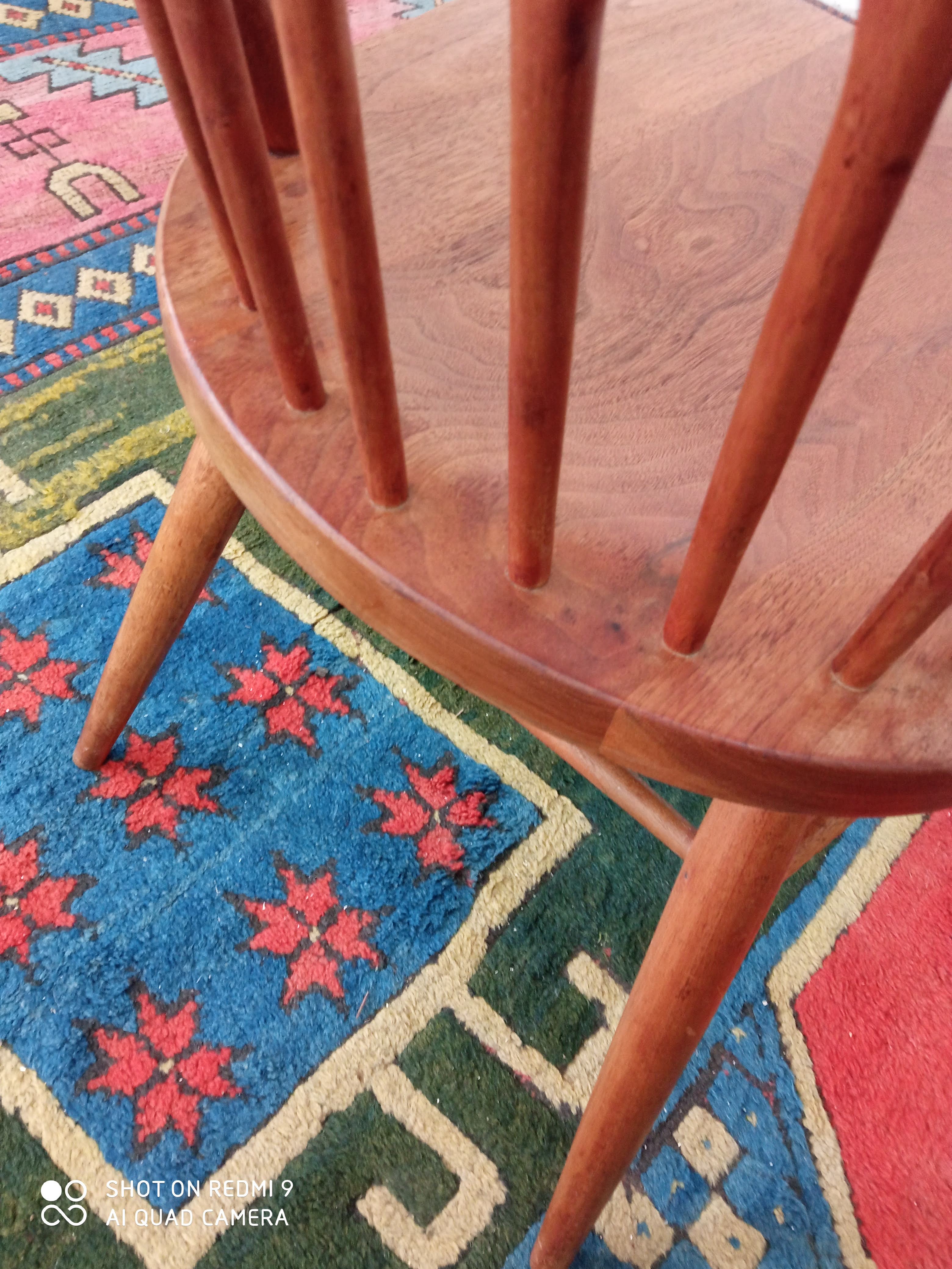 Kipp Stewart 50s walnut chairs for Drexel