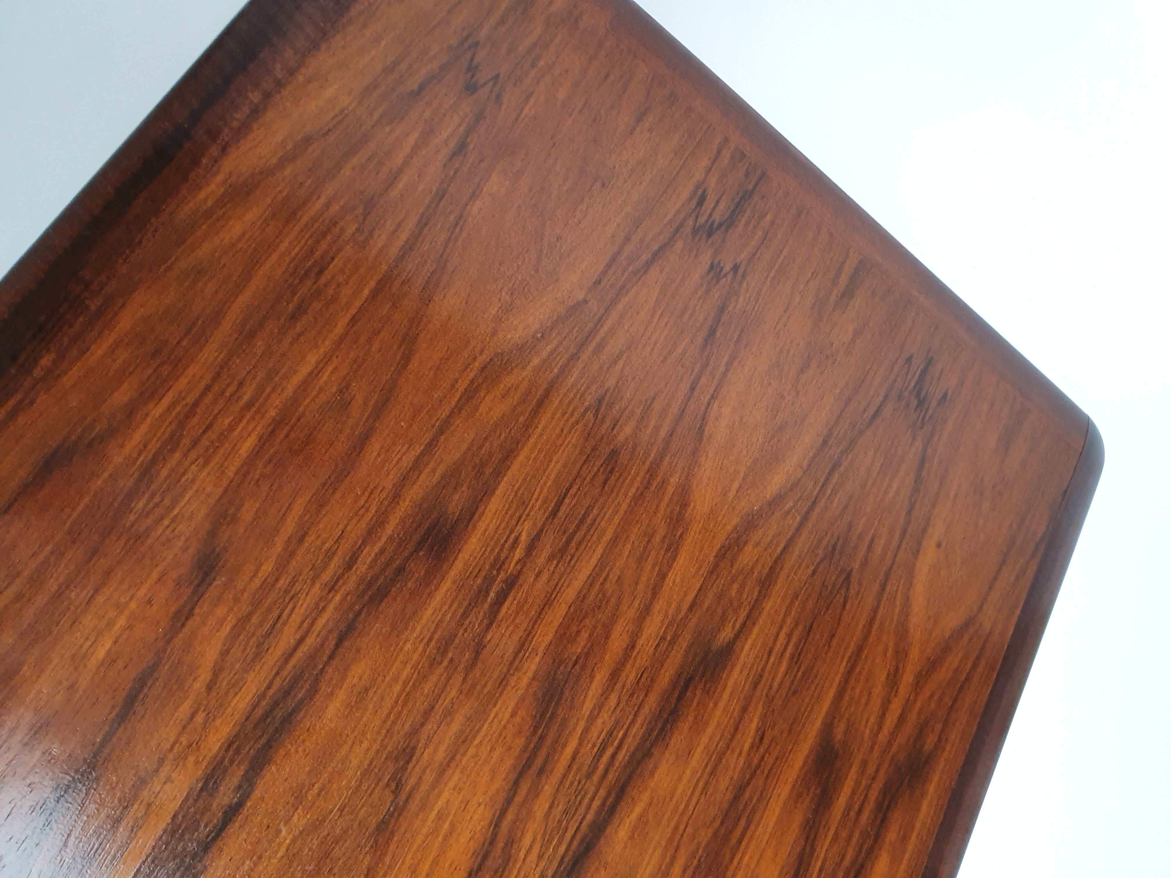 Table à café topform en bois de rose du milieu du siècle, années 1960