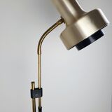 Scandinavian floor lamp gilded and black, 1970