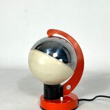 Space age Italian metal and plastic table lamp from 60s