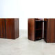 Rare rosewood side cabinets Afra Tobia Scarpa for Maxalto