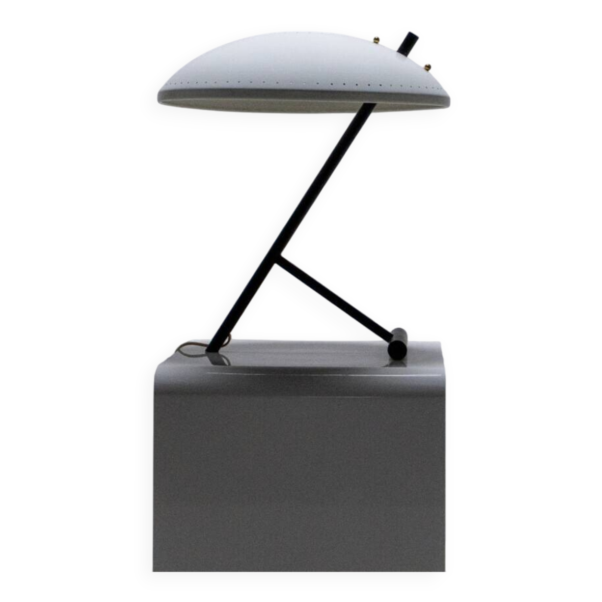 Lampe de bureau Blanc Negro Evoluon par Louis Kalff pour Philips, années 1950.
