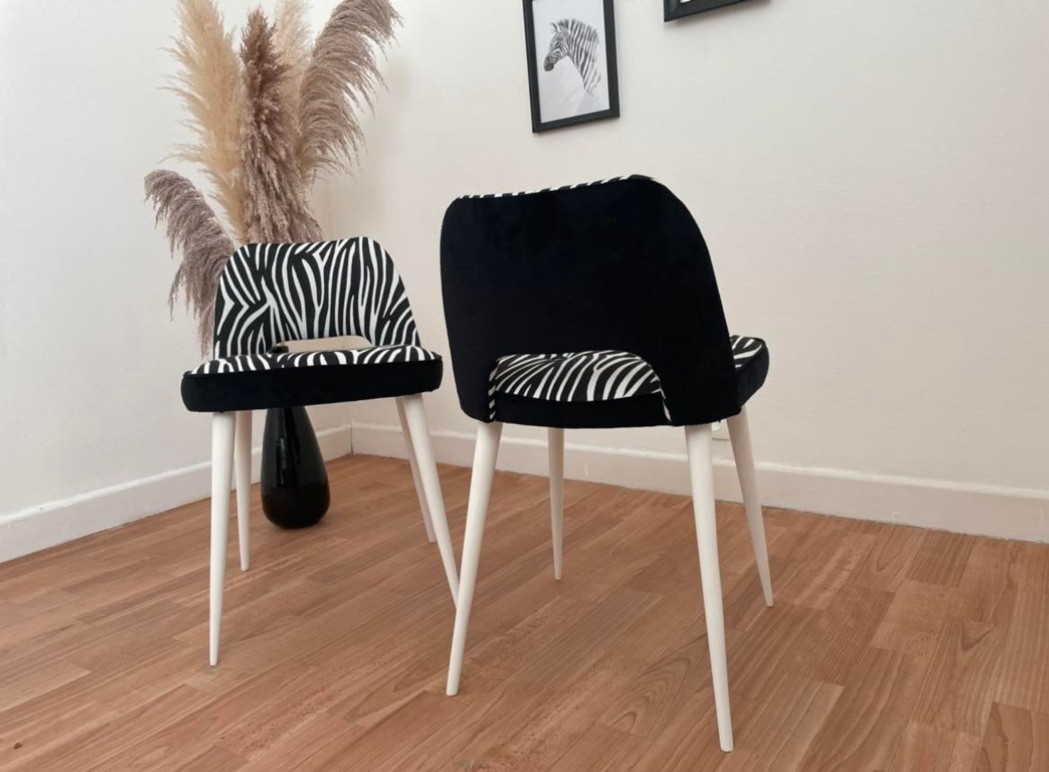 Duo of restored chairs