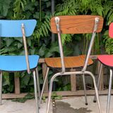 Mismatched formica chairs
