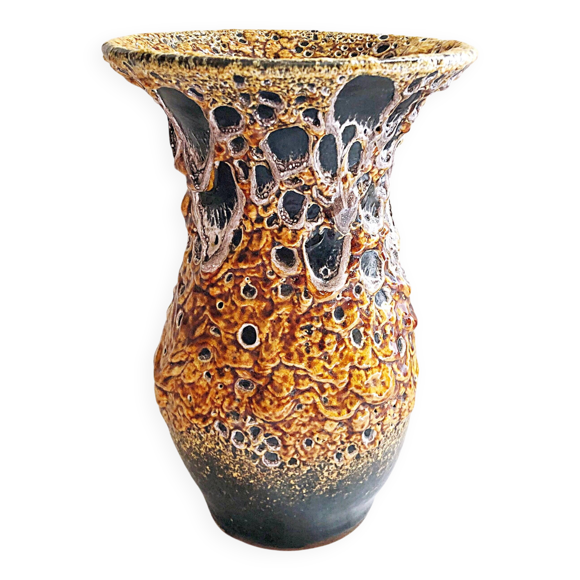 Handmade Emeaux Honey Tupilier Vase 22 cm