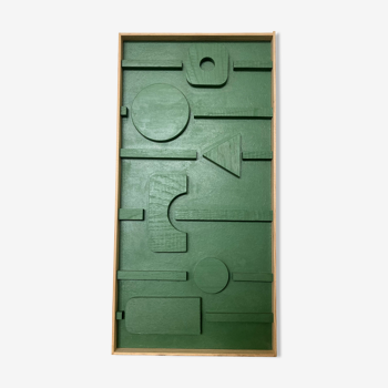 Green wooden board