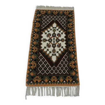 Tapis Tunisien en Laine Fait Main au Style Traditionnel Turc Anatolien