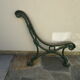 Old garden bench, cast iron foot early 20th