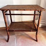 Bamboo and wicker table