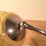 Art deco lamp molded glass and chrome, wall lamp 30s