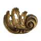 cornice in volutes leaves acanthus 19th gilded wooden