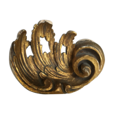 cornice in volutes leaves acanthus 19th gilded wooden