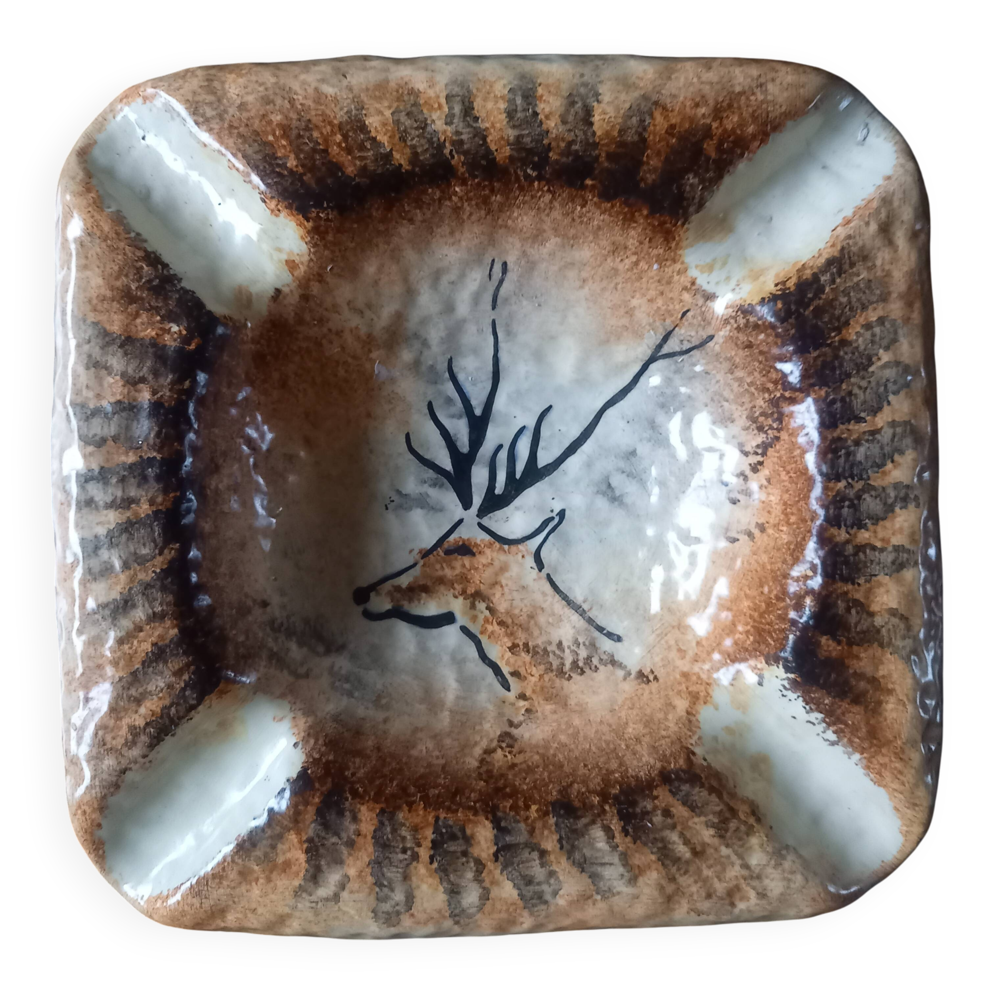 Bruno Dose vintage ashtray pocket tray Poterie du Breuil