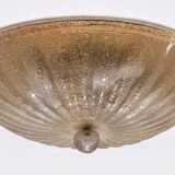 Italian Murano glass ceiling lamp with gold details