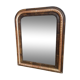 Antique mirror Louis Philippe, fireplace mirror, vintage French, 61 cm x 49 cm