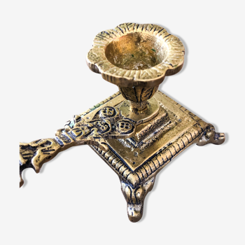 Golden bronze candlestick