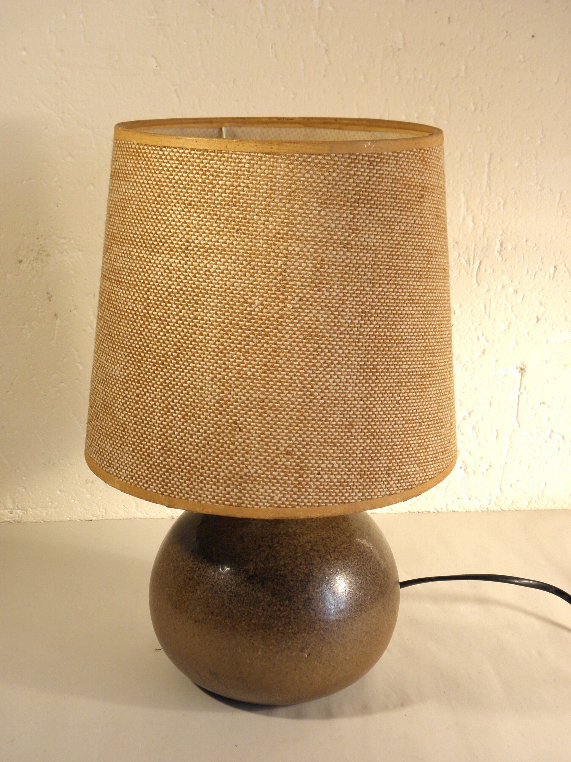 Stoneware lamp 70s