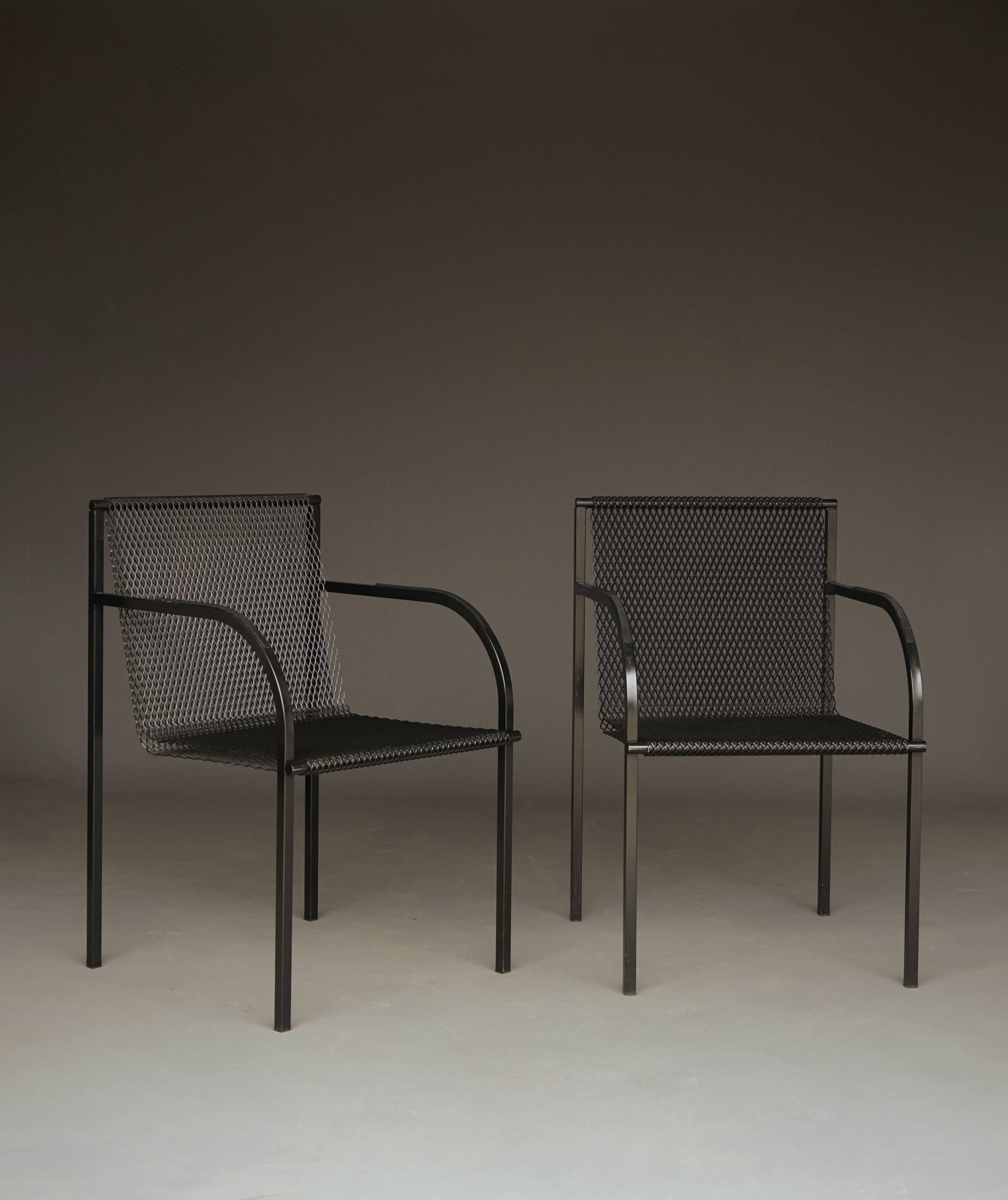 Model R401 Chairs by Shiro Kuramata for Pastoe. Set of 2