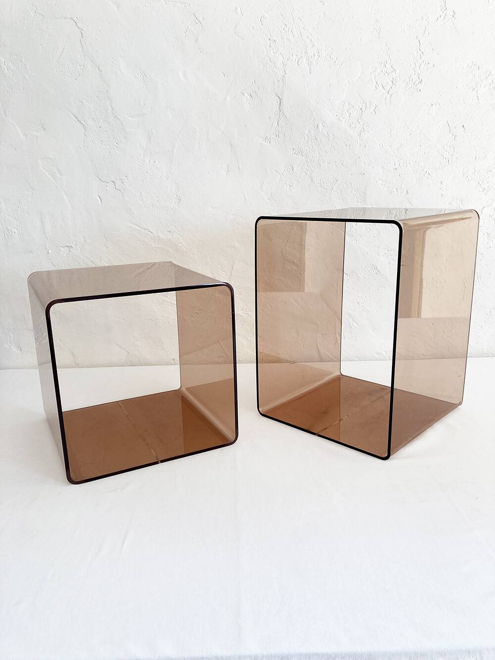 Pair of Michel Dumas side tables for Roche & Bobois, 1970s