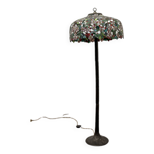 Grande lampe de sol tiffany
