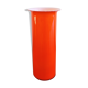 Vase en verre orange et blanc 'Rainbow' par Michael Bang pour Holmegaard, Danemark Années 1970