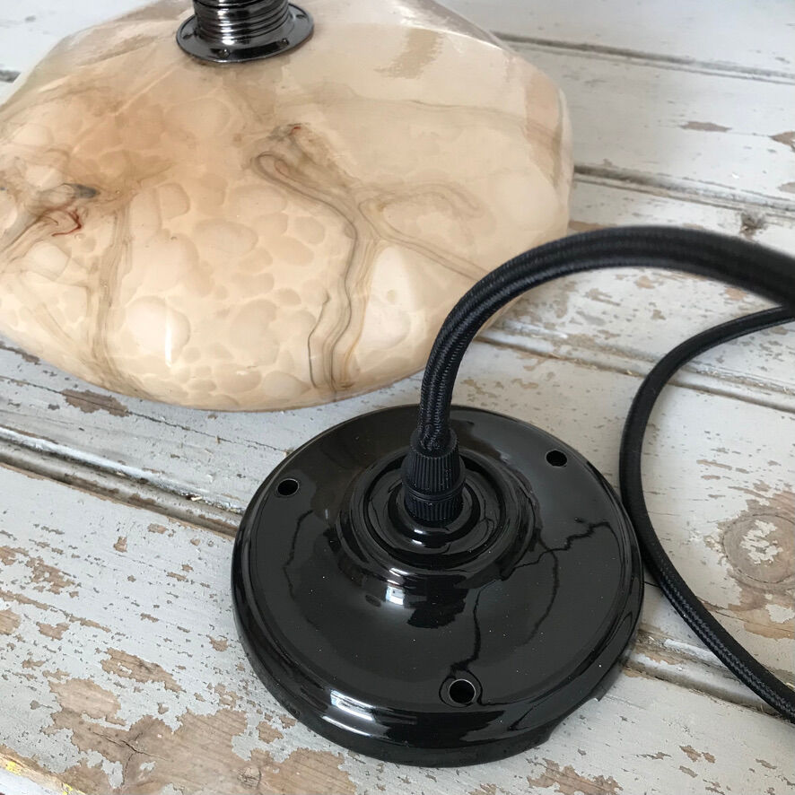 Marbled beige opaline pendant lamp