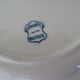 2 flat plates old faience longwy blue russian decoration 263102