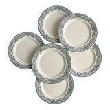 set of 6 antique plates