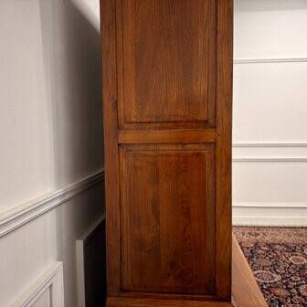 Classic English Eichholtz bookcase buffet cabinet