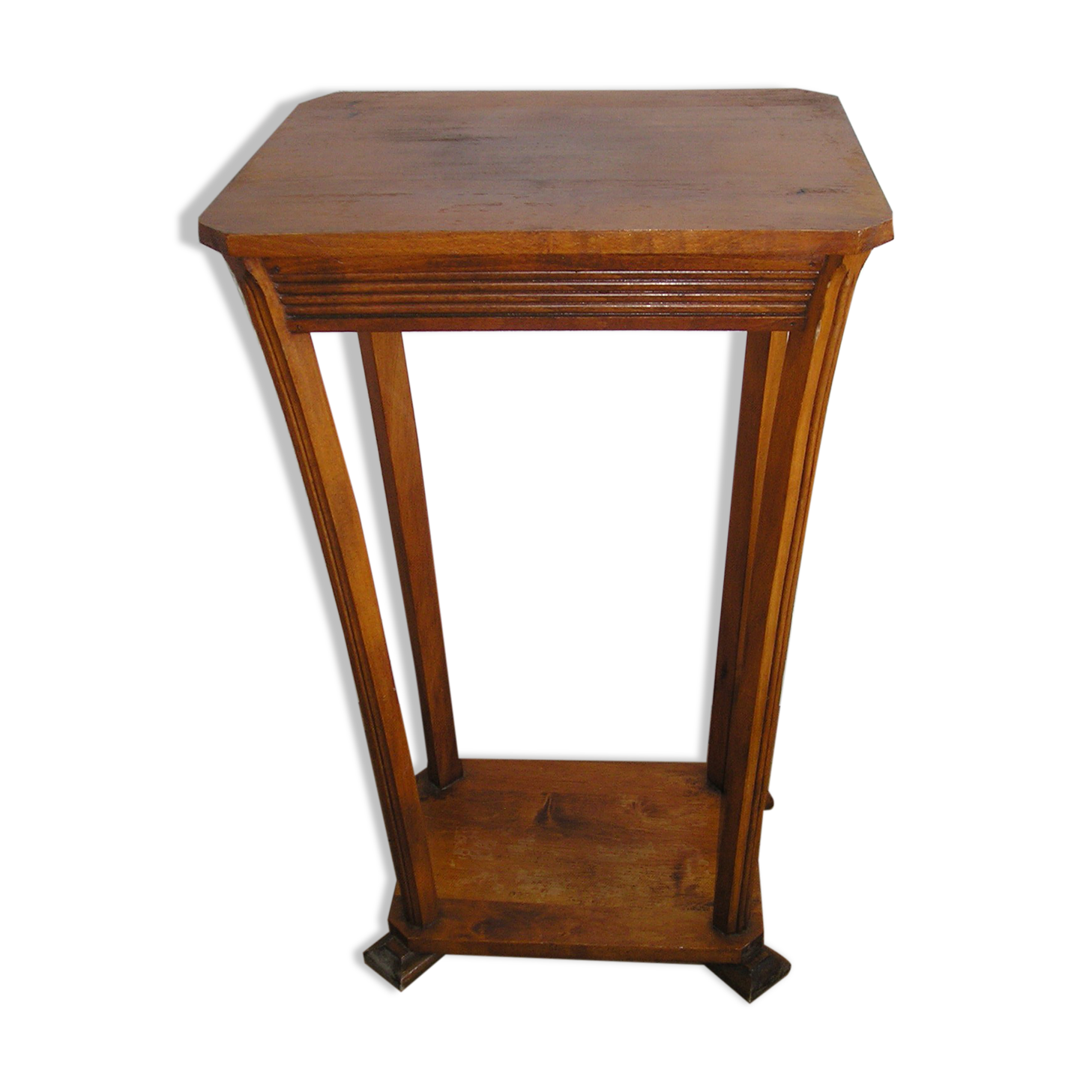 Sofa end table with 2 trays