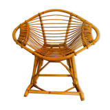 Children's rocking-chair in rattan