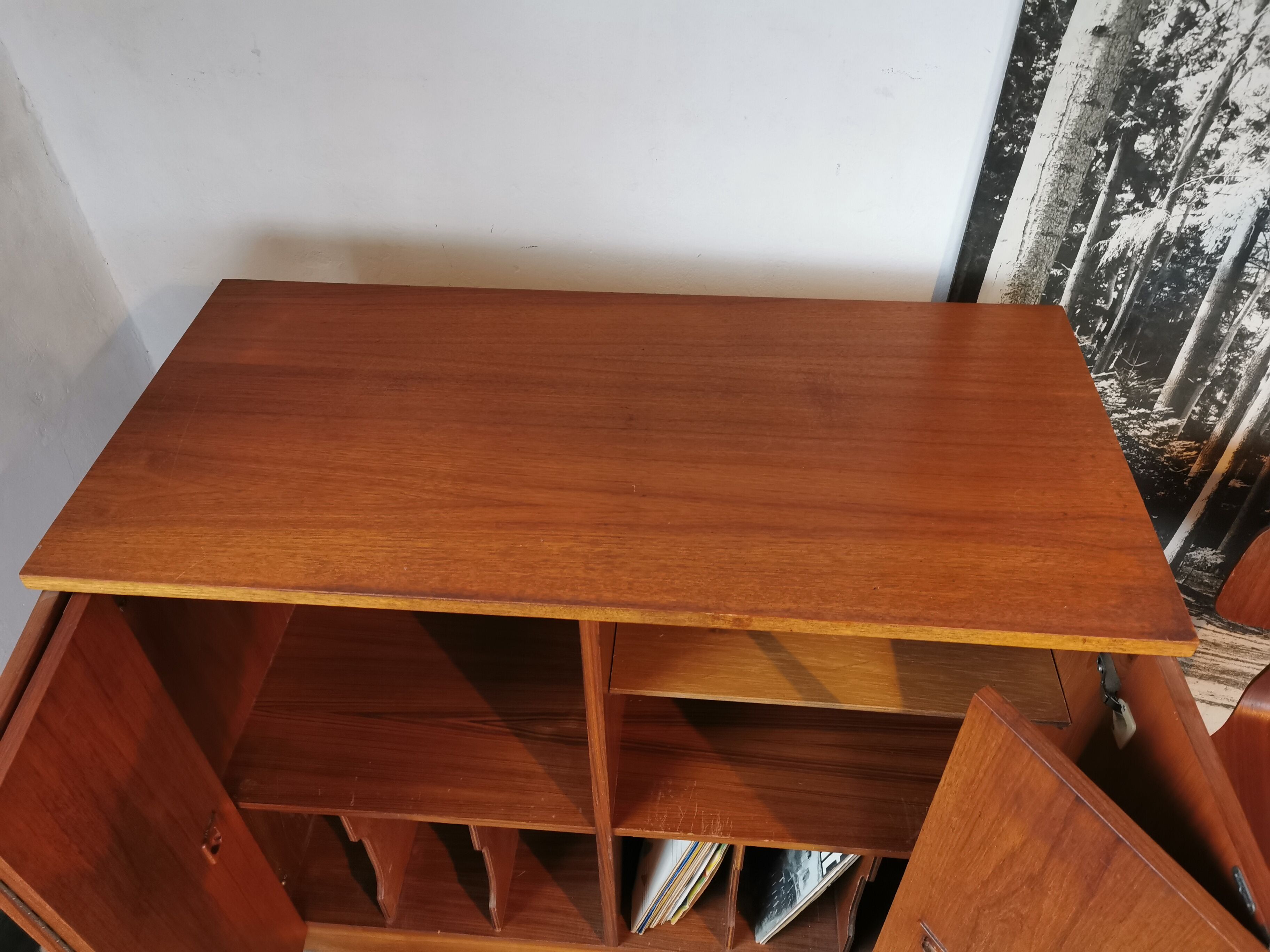 Hi-fi cabinet, music, Scandinavian style 1970