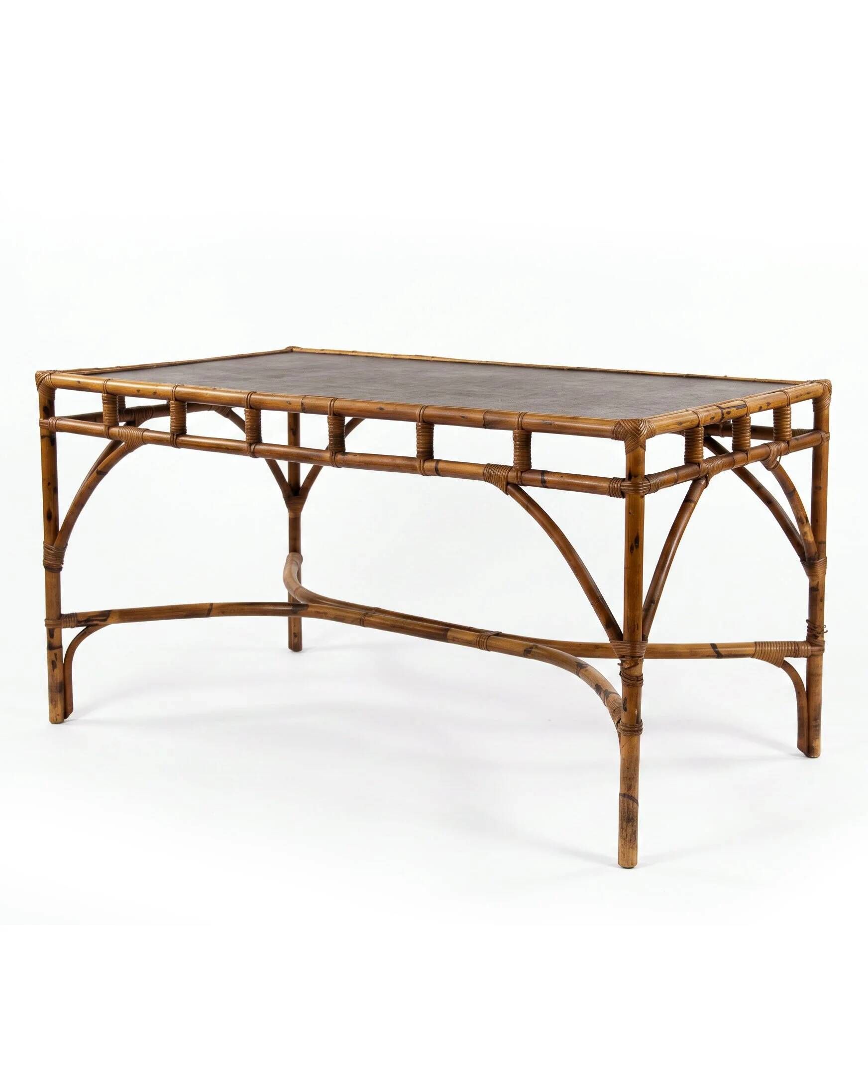 Vintage bamboo dining set in Chippendale style, Italy, year