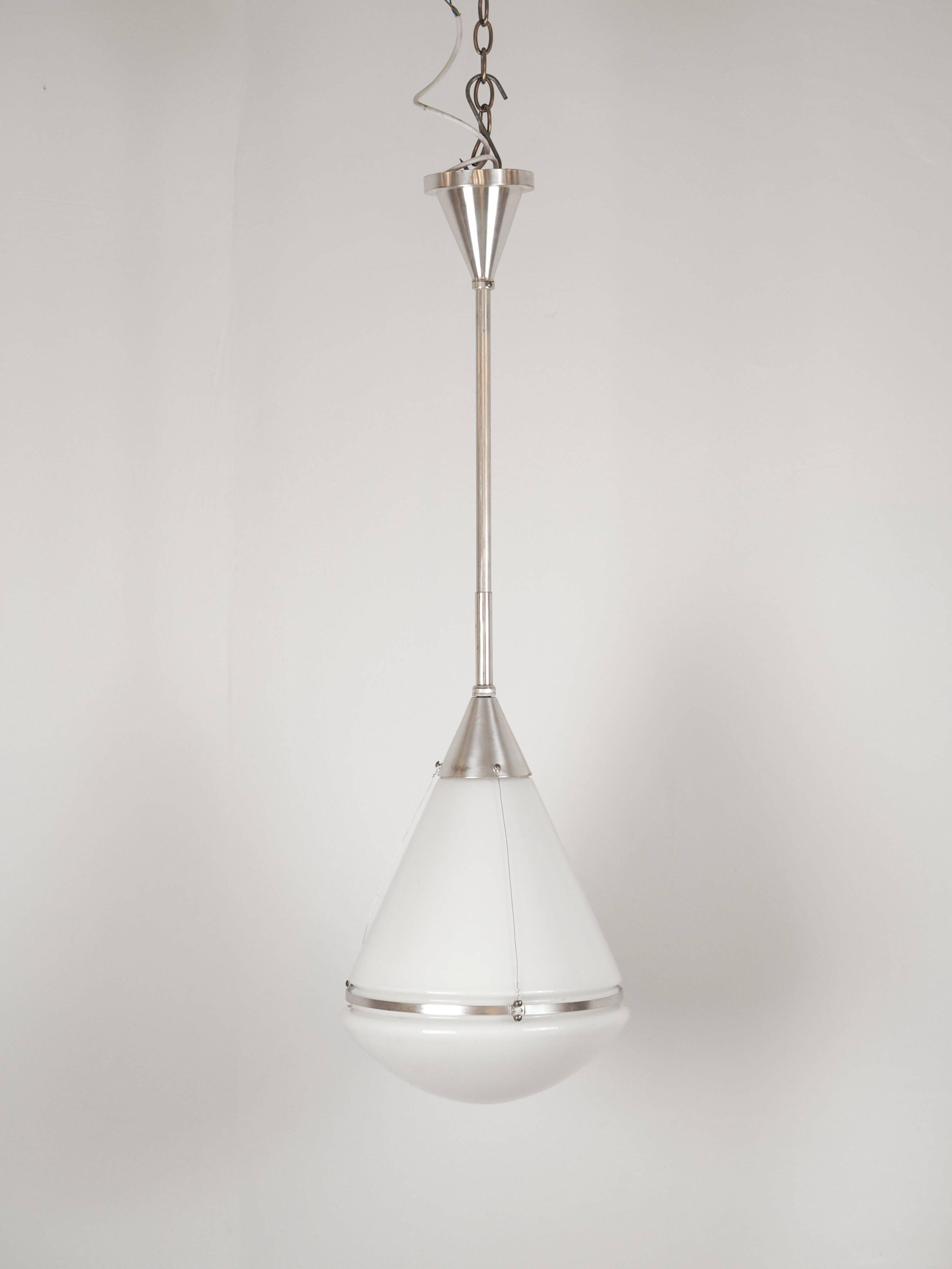 Iconic pendant lamp "Luzette" by Peter Behrens for Siemens, c. 1910s