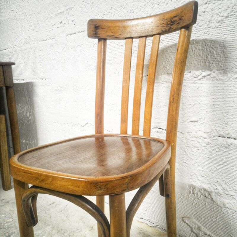 Former curved wooden bistro chair