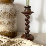 Wooden candle holder