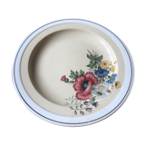 Compotier ancien villeroy et boch mettlach 1584 décor floral
