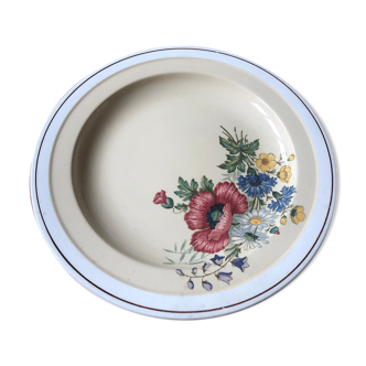 Compotier ancien villeroy et boch mettlach 1584 décor floral