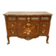 Transition chest of drawers with floral marquetry and music trophy