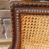 Fauteuil canné époque XIXe