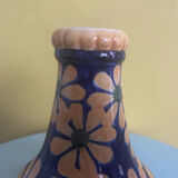 Danish crackle vase signed Copenhagen Denmark 401/449 – floral decoration p