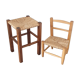 Stuffed stool and chair