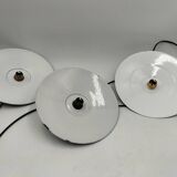 Set of 3 enameled sheet metal pendants