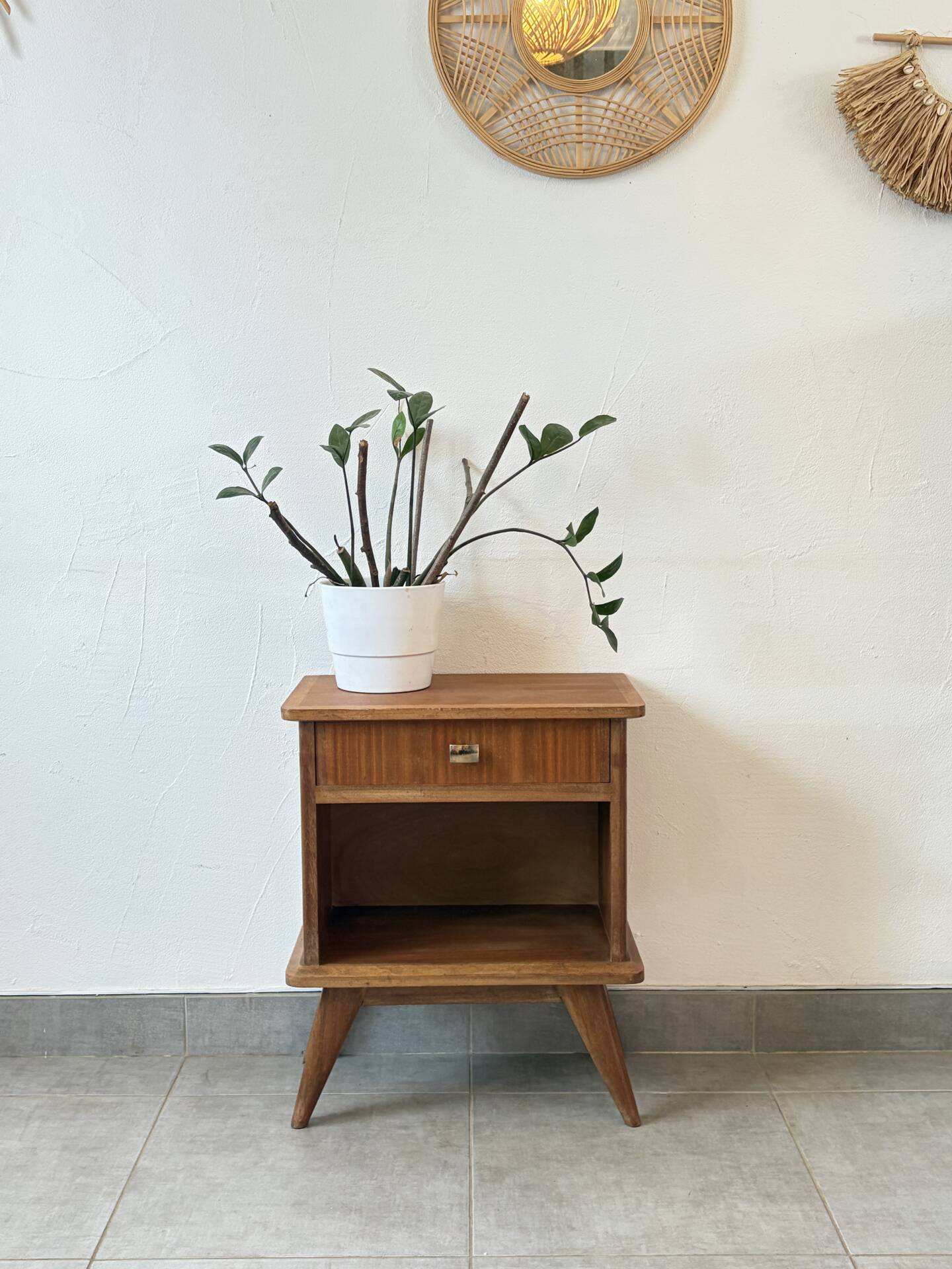 Scandinavian vintage bedside table