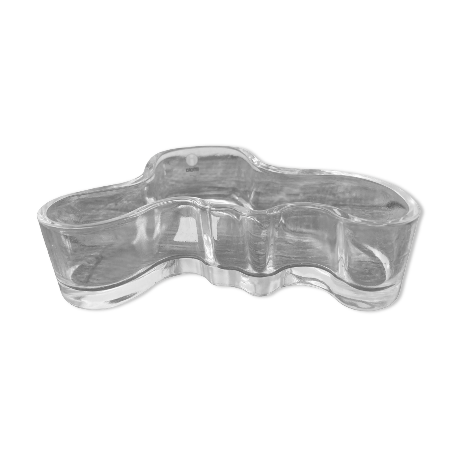 Vase scandinave Alvar Aalto en verre Iittala